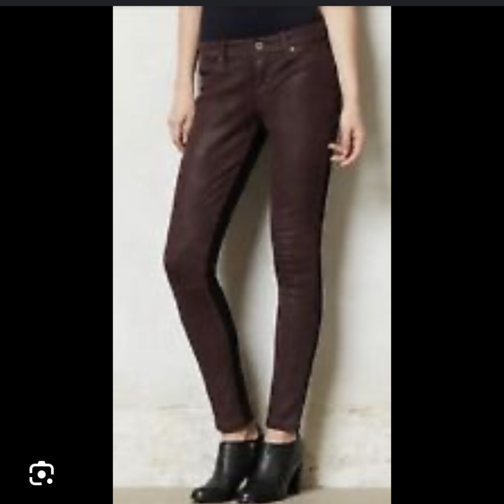 DL1961 nwot EMMA REAL LEATHER LEGGING JEANS BLACK SIZE 29